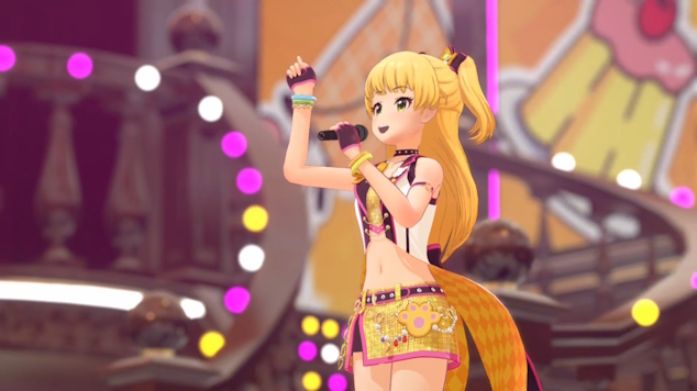 アイドルとステージの奥行き感がわかるスクリーンショット